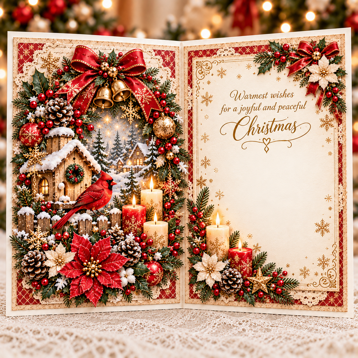 3D Layered Christmas Greeting Card, image 12