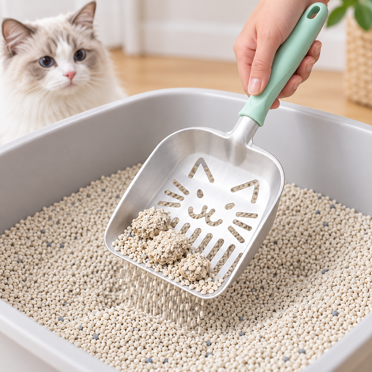 Stainless Steel Cat Litter Scoop