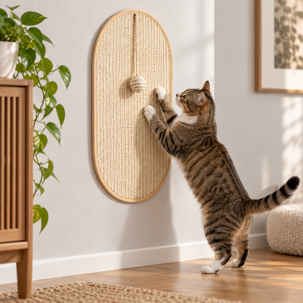 Wall-Mounted Cat Scratching Pad