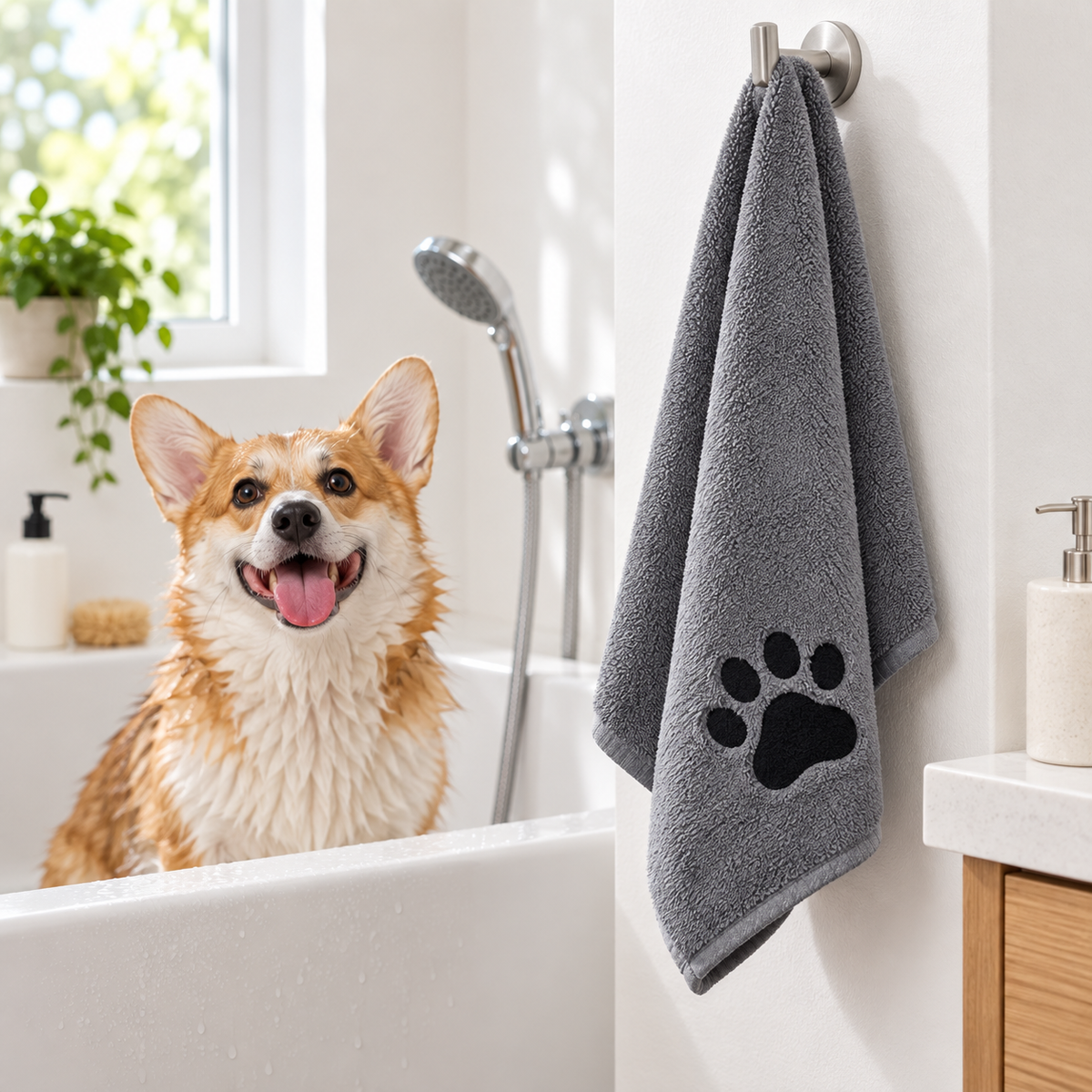 Ultra-Absorbent Microfiber Pet Bath Towel