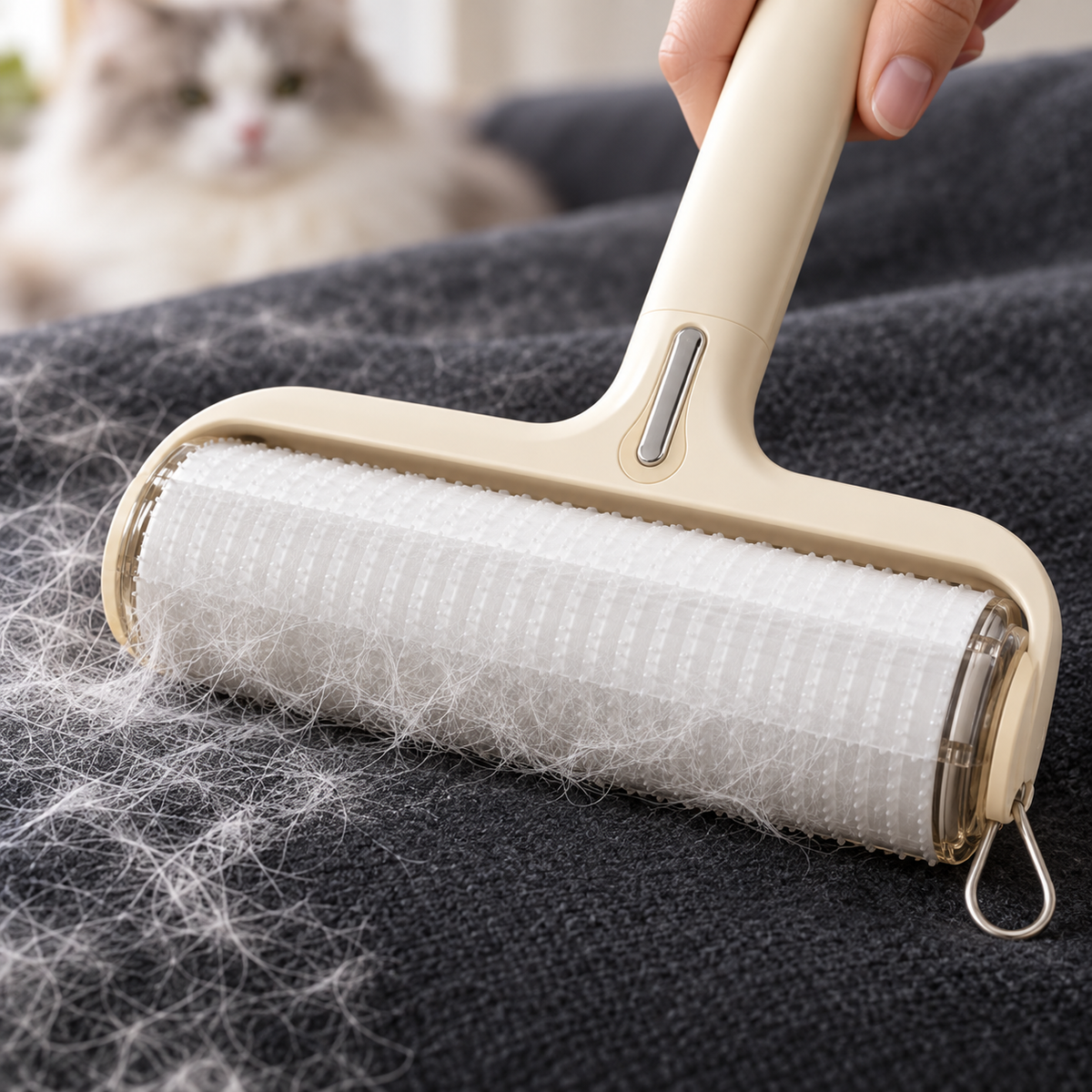 Extra-Wide Reusable Pet Hair Roller
