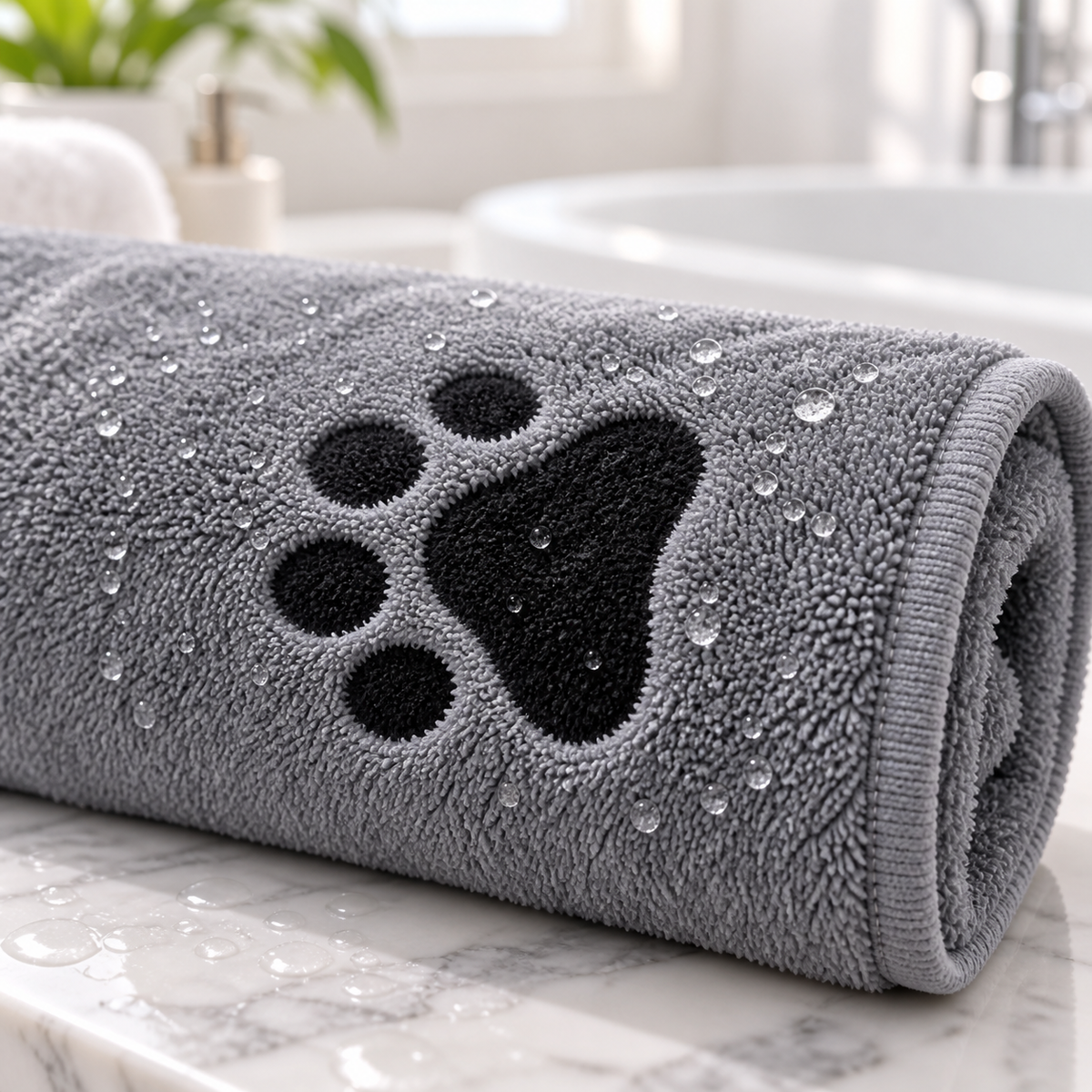 Ultra-Absorbent Microfiber Pet Bath Towel