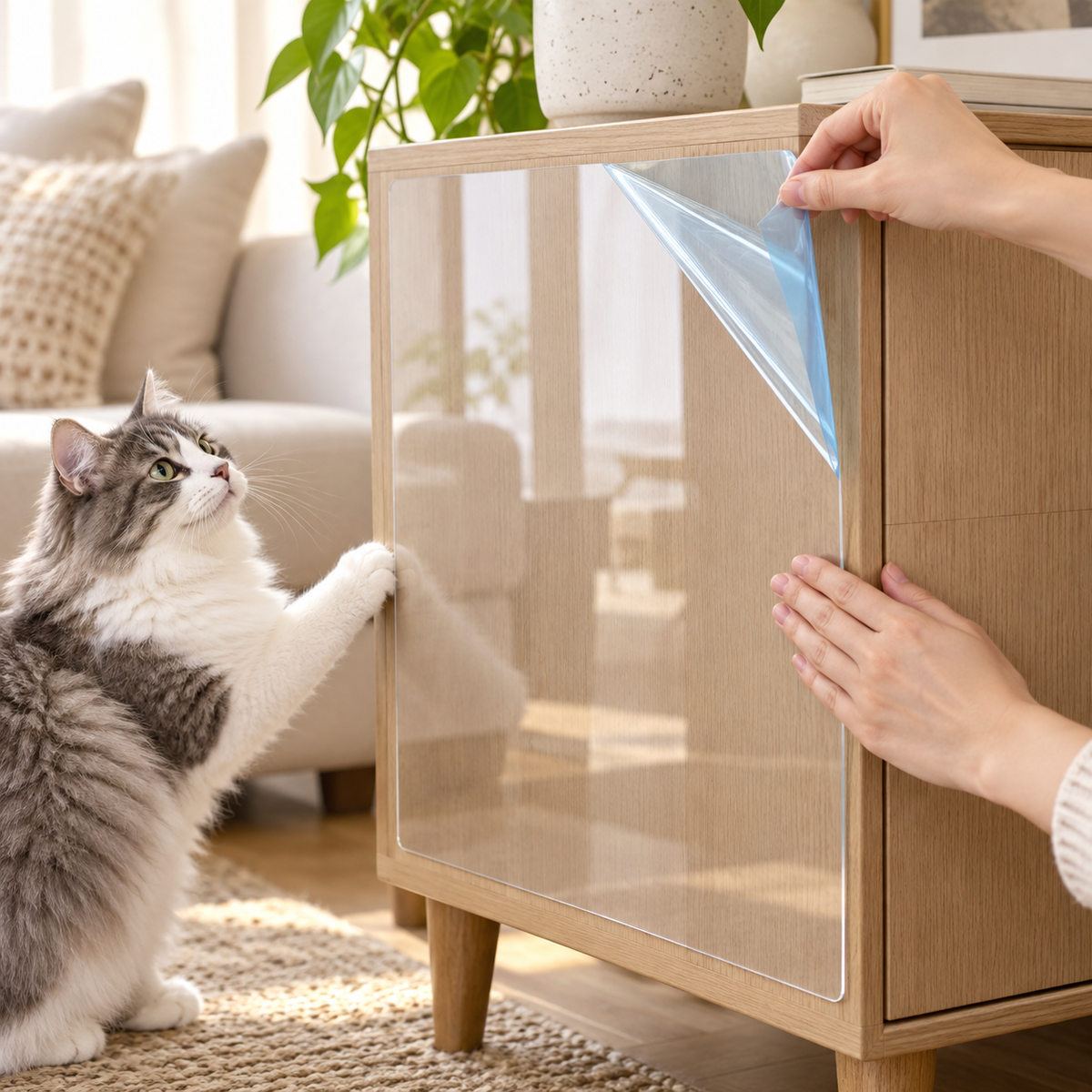 Clear Furniture Cat Scratch Guard