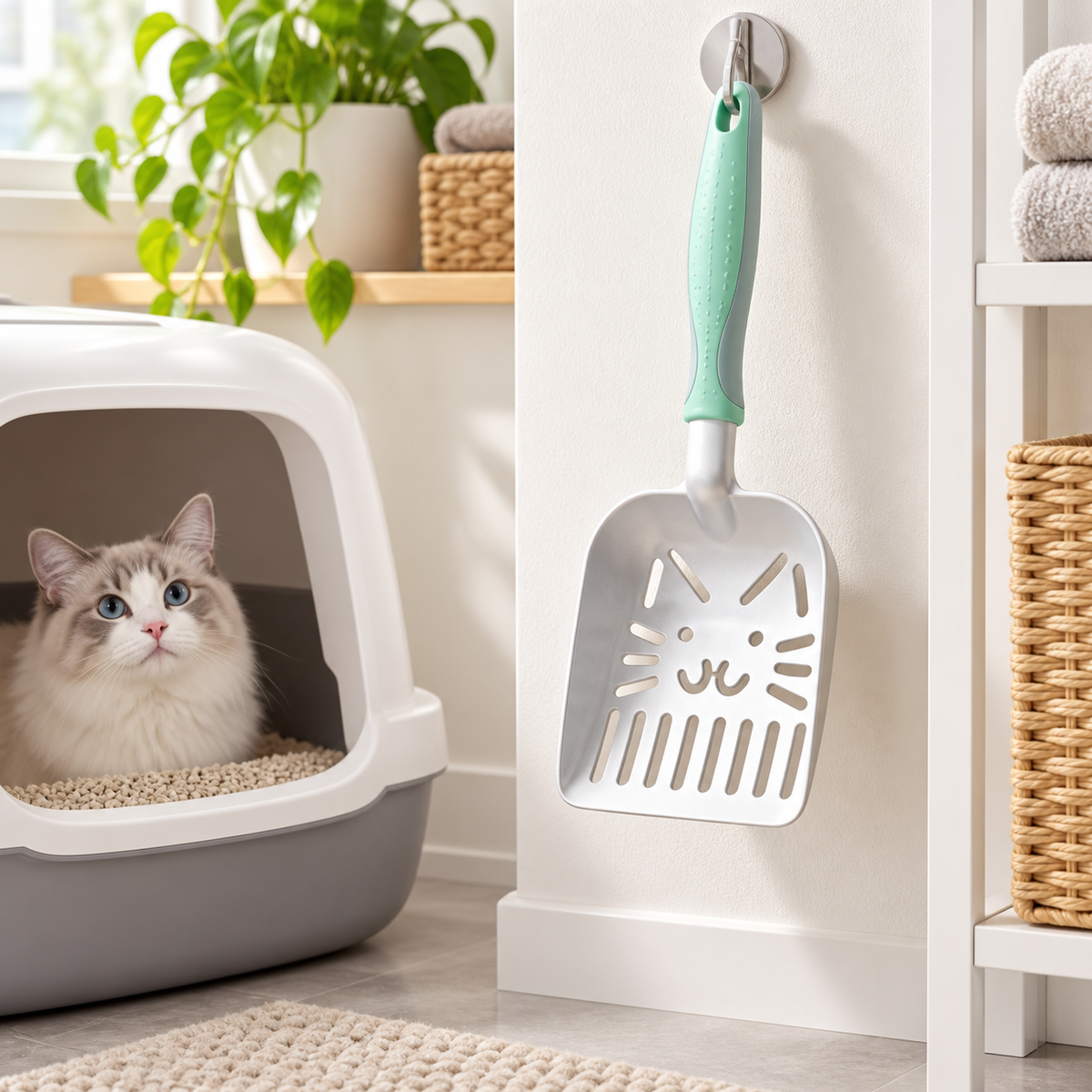 Stainless Steel Cat Litter Scoop