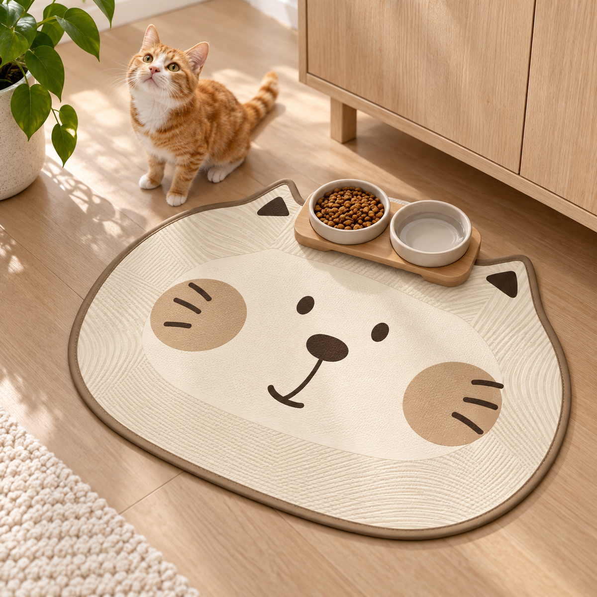Water-Resistant Cat Feeding Mat