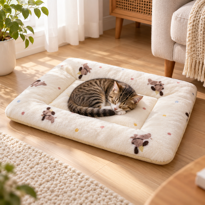 Plush Supportive Pet Bed