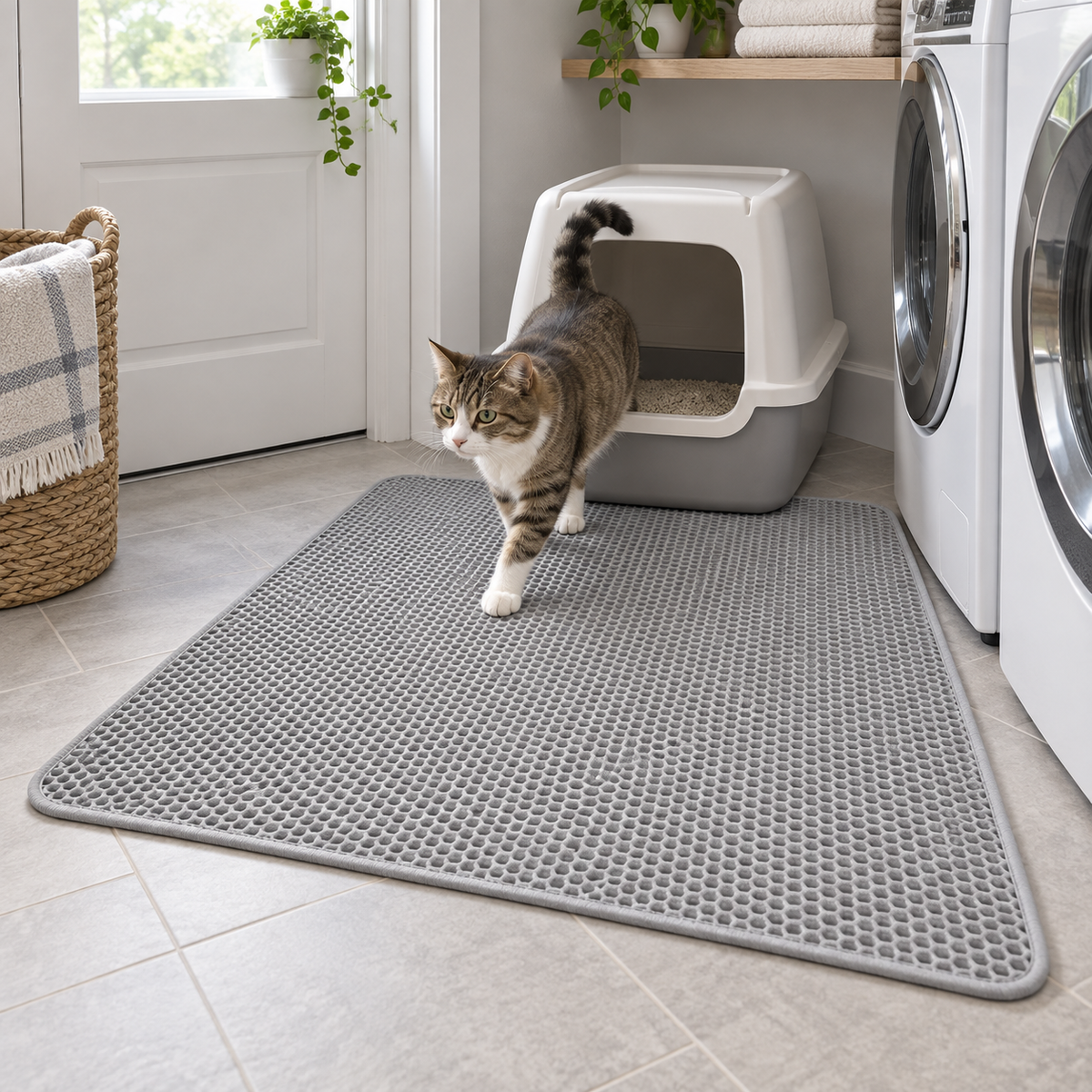 Jumbo Double-Layer Cat Litter Mat