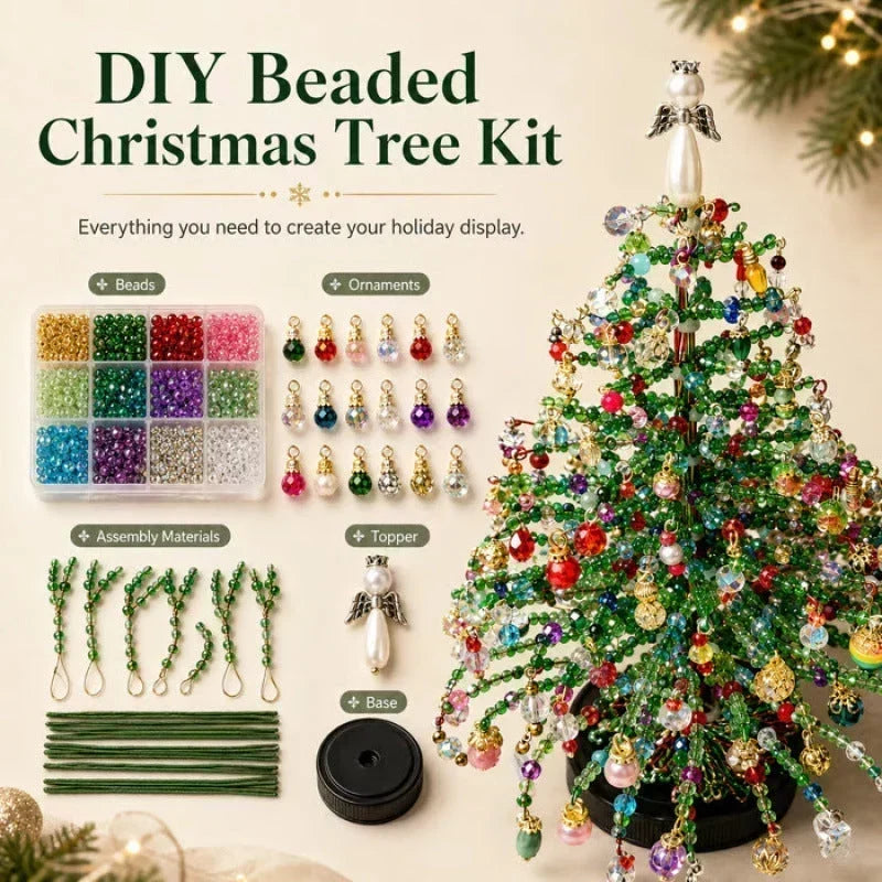 Petmoriqo DIY Beaded Christmas Tree Kit, image 1