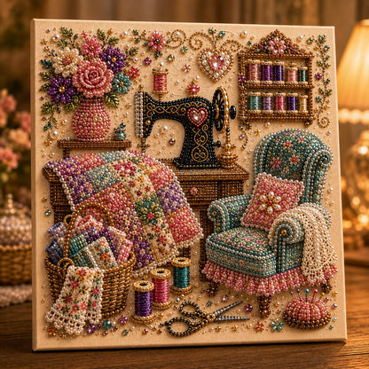 Petmoriqo Cozy Hobby Rooms Diamond Art Kit, image 8