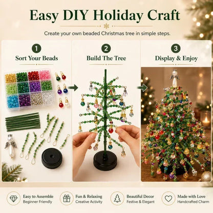 Petmoriqo DIY Beaded Christmas Tree Kit, image 6