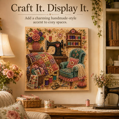 Petmoriqo Cozy Hobby Rooms Diamond Art Kit, image 5