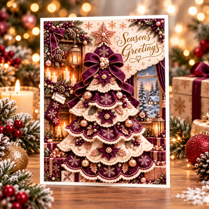 3D Christmas Tree Greeting Card