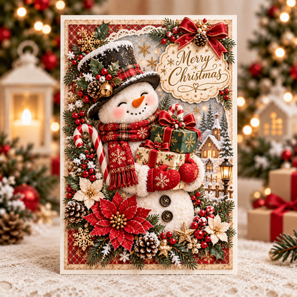 3D Layered Christmas Greeting Card, image 3