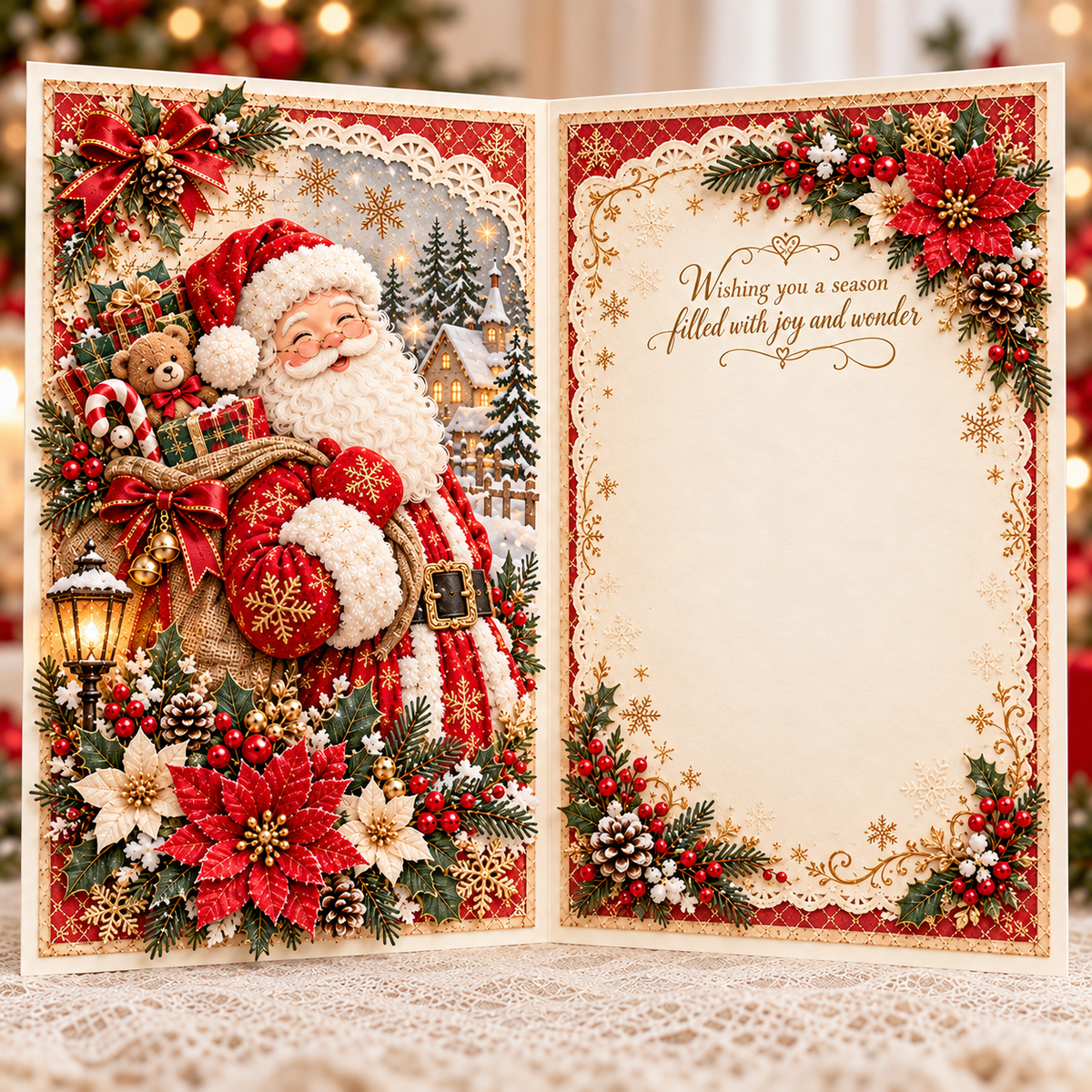 3D Layered Christmas Greeting Card, image 7