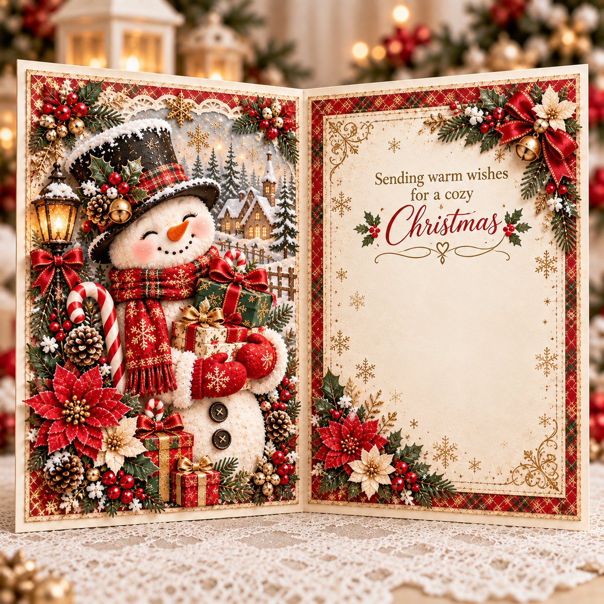 3D Layered Christmas Greeting Card, image 9
