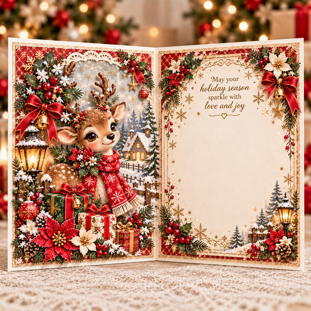 3D Layered Christmas Greeting Card, image 10