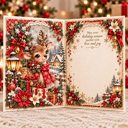 3D Layered Christmas Greeting Card, image 10
