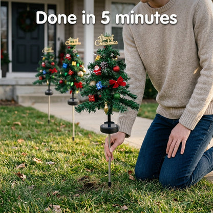Solar Christmas Tree Stake Lights