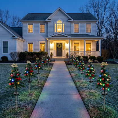 Solar Christmas Tree Stake Lights