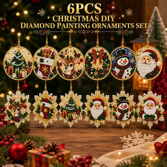 Christmas pearl and gem diamond painting ornament kit
