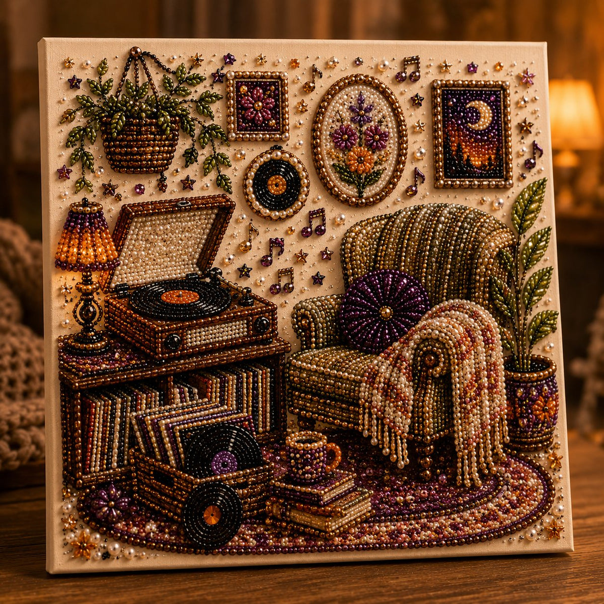Petmoriqo Cozy Hobby Rooms Diamond Art Kit, image 13