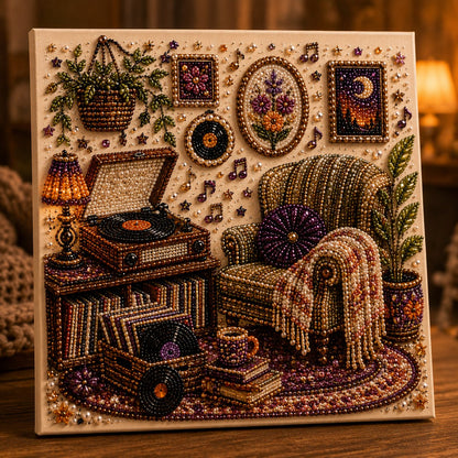 Petmoriqo Cozy Hobby Rooms Diamond Art Kit, image 13