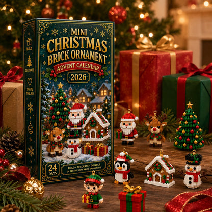 Petmoriqo 24-Day Mini Brick Ornament Advent Calendar, image 5