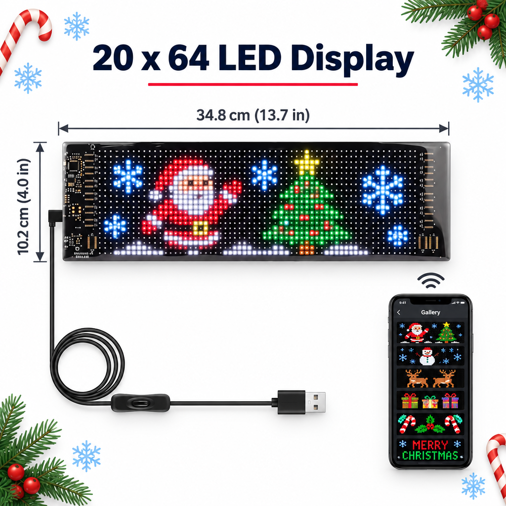 PETMORIQO Car Window LED Display view 7