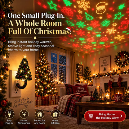 Petmoriqo Christmas Tree Projection Night Light, image 2