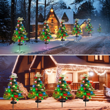 Solar Christmas Tree Stake Lights