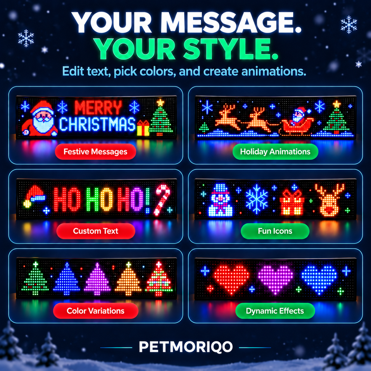 PETMORIQO Car Window LED Display view 3