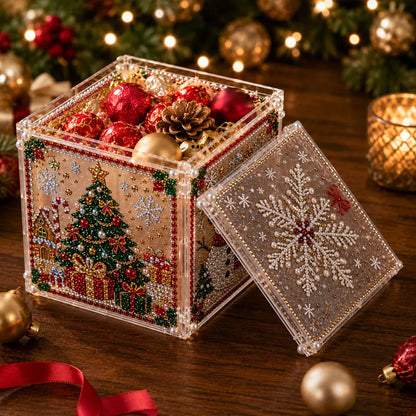 3D Christmas Diamond Painting Gift Box DIY Kit - product details
