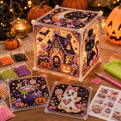 3D Christmas Diamond Painting Gift Box DIY Kit - Candy Halloween