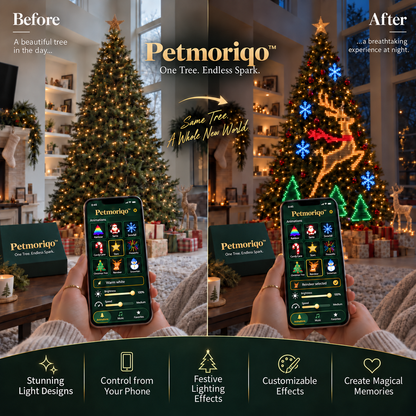 Petmoriqo™ Smart RGBIC Christmas Tree Lights – USB, image 2