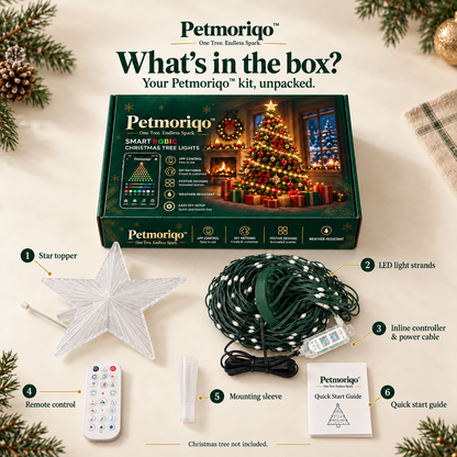 Petmoriqo™ Smart RGBIC Christmas Tree Lights – USB, image 3