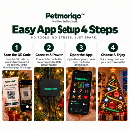 Petmoriqo™ Smart RGBIC Christmas Tree Lights – USB, image 4