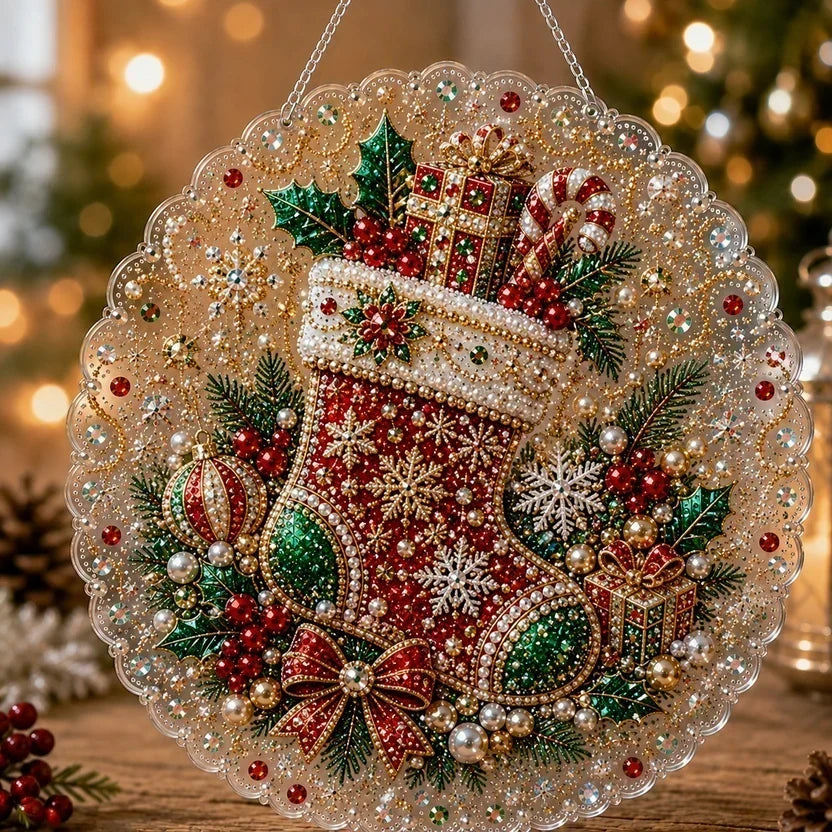 Christmas Pearl Diamond Art Hanging Ornament Kit - image 13