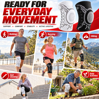 🦵Dial-Adjustable Sports Knee Brace with Alloy Spring Support🛡️