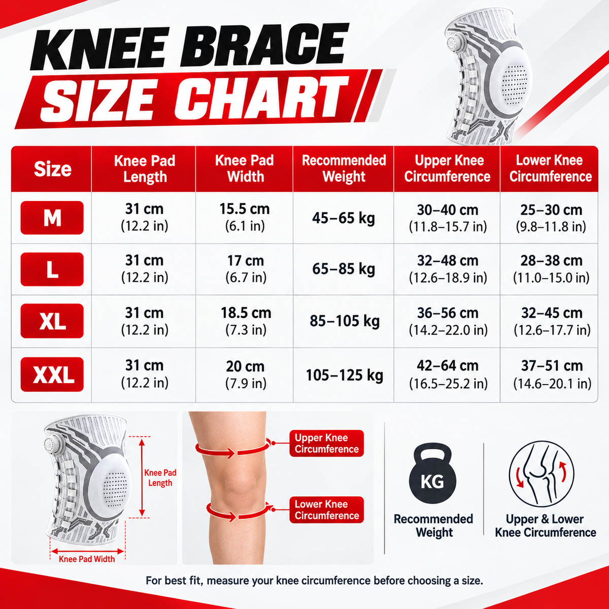 🦵Dial-Adjustable Sports Knee Brace with Alloy Spring Support🛡️