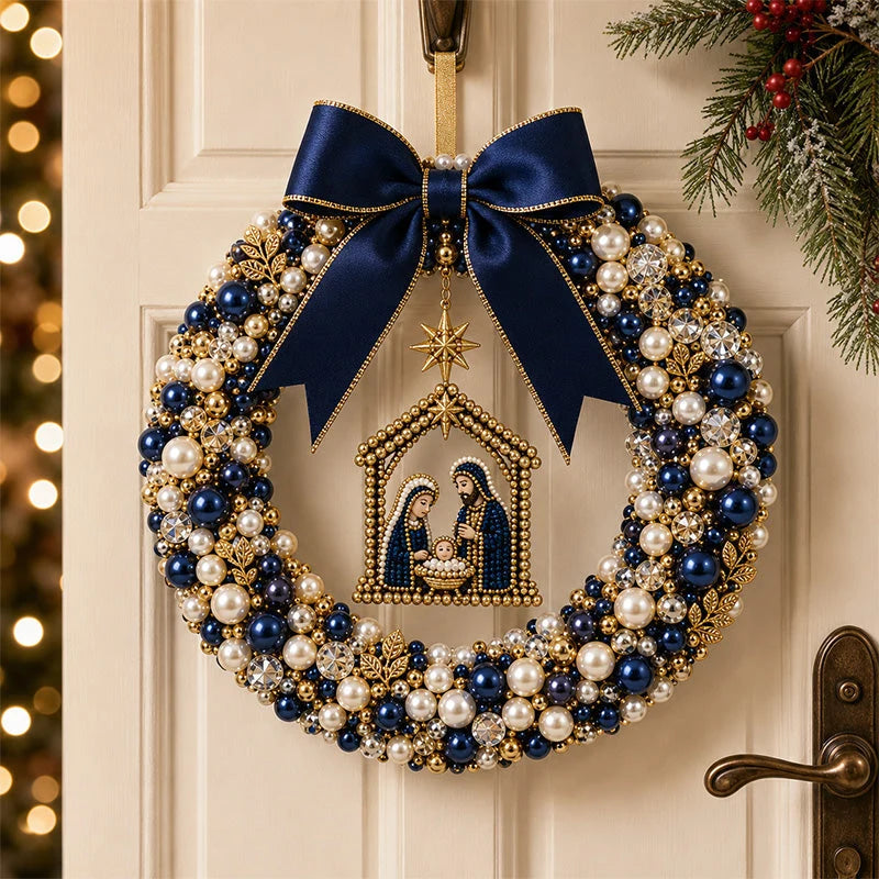 🔥HOT SALE 50% OFF🎁⚡5K+ SOLD! Almost Gone-💥✨ DIY Pearl Beaded Wreath Kit – Classic, Snowflake, Angel, Candy & Nativity