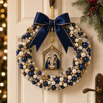 🔥HOT SALE 50% OFF🎁⚡5K+ SOLD! Almost Gone-💥✨ DIY Pearl Beaded Wreath Kit – Classic, Snowflake, Angel, Candy & Nativity